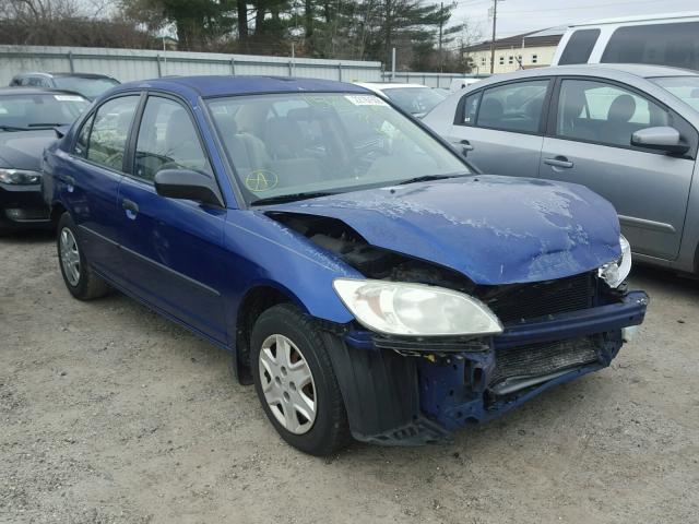 2HGES16385H585213 - 2005 HONDA CIVIC DX V BLUE photo 1