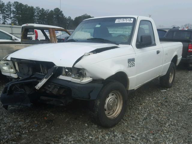 1FTYR10D56PA65010 - 2006 FORD RANGER WHITE photo 2