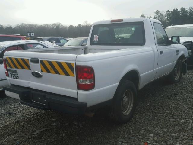 1FTYR10D56PA65010 - 2006 FORD RANGER WHITE photo 4