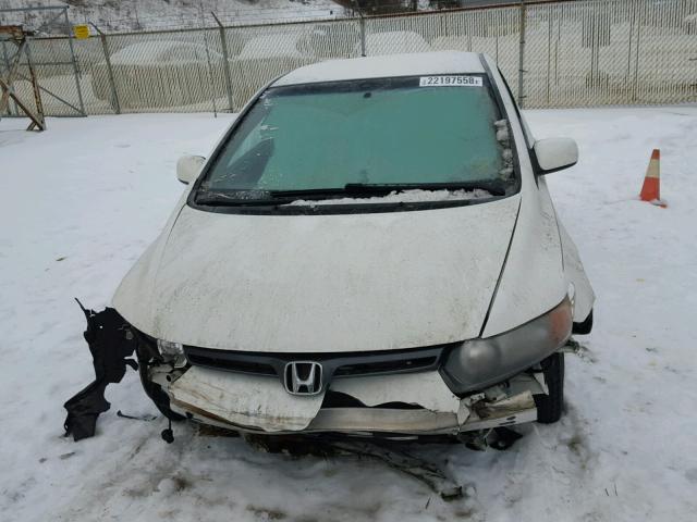 2HGFG12648H567611 - 2008 HONDA CIVIC LX WHITE photo 9