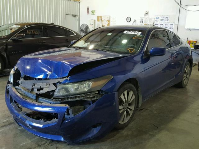 1HGCS12818A009748 - 2008 HONDA ACCORD EXL BLUE photo 2