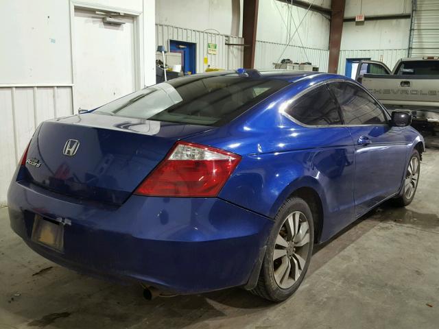 1HGCS12818A009748 - 2008 HONDA ACCORD EXL BLUE photo 4