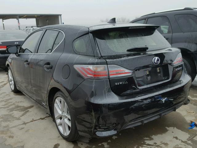 JTHKD5BH4F2224090 - 2015 LEXUS CT 200 BLACK photo 3