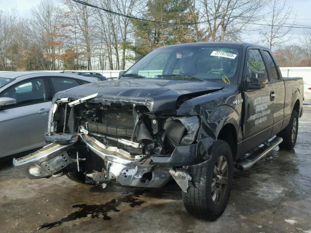 1FTEX1EM6EFA80721 - 2014 FORD F150 SUPER BLACK photo 2