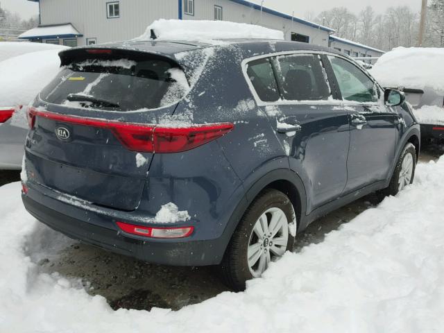 KNDPMCAC6H7294603 - 2017 KIA SPORTAGE L BLUE photo 4