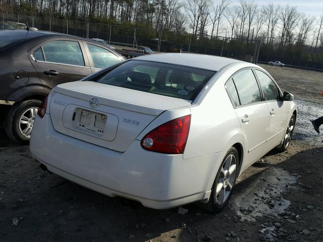 1N4BA41E35C843483 - 2005 NISSAN MAXIMA SE WHITE photo 4