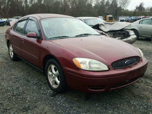 1FAFP53U34A147985 - 2004 FORD TAURUS SE BURGUNDY photo 1