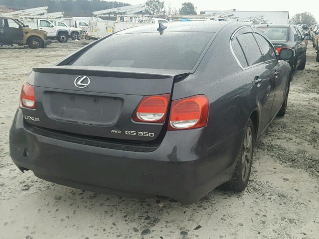 JTHCE96S390022890 - 2009 LEXUS GS 350 GRAY photo 4