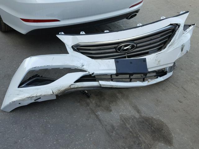 5NPE24AF6HH492445 - 2017 HYUNDAI SONATA SE WHITE photo 9