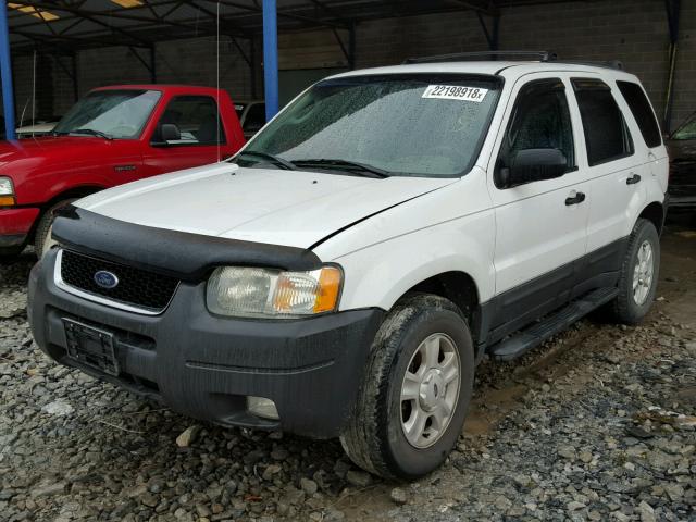 1FMYU93133KB81552 - 2003 FORD ESCAPE XLT WHITE photo 2