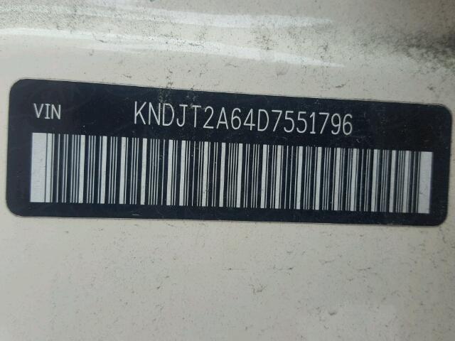 KNDJT2A64D7551796 - 2013 KIA SOUL + CREAM photo 10