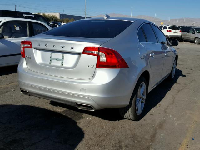 YV1612FS4E2276974 - 2014 VOLVO S60 T5 SILVER photo 4