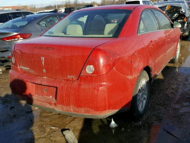 1G2ZG558064113807 - 2006 PONTIAC G6 SE1 RED photo 4