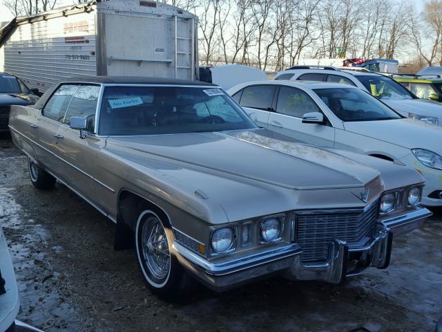 6D49R2Q185166 - 1972 CADILLAC DEVILLE GOLD photo 1