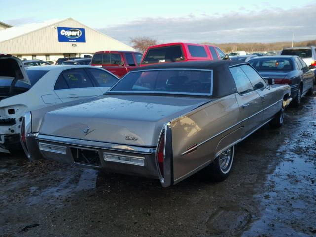 6D49R2Q185166 - 1972 CADILLAC DEVILLE GOLD photo 4