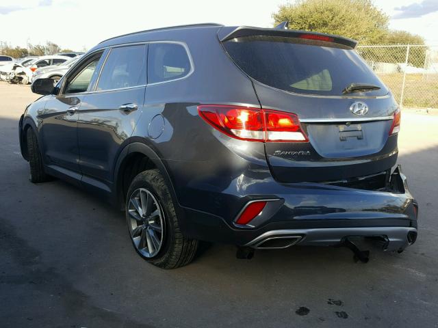 KM8SM4HF9HU185386 - 2017 HYUNDAI SANTA FE S GRAY photo 3