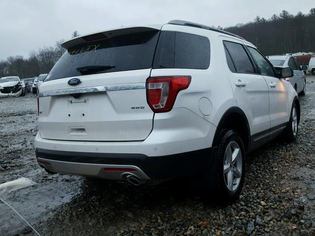 1FM5K8D84GGC52376 - 2016 FORD EXPLORER X WHITE photo 4