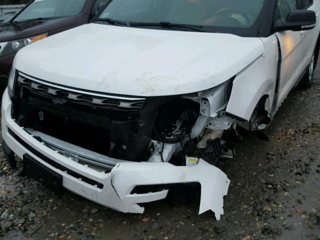 1FM5K8D84GGC52376 - 2016 FORD EXPLORER X WHITE photo 9