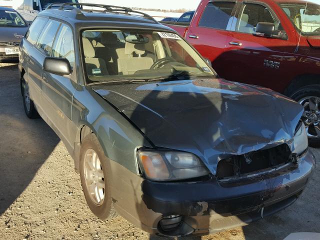 4S3BH665227641040 - 2002 SUBARU LEGACY OUT GREEN photo 1