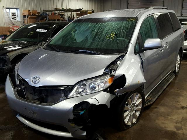 5TDJK3DC7BS029757 - 2011 TOYOTA SIENNA LE SILVER photo 2