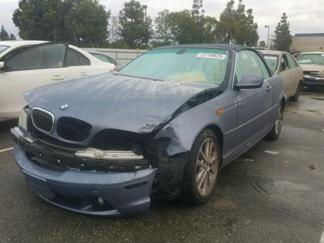 WBABW53404PL47728 - 2004 BMW 330 CI BLUE photo 2