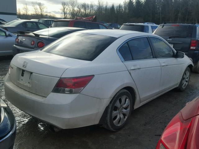 1HGCP26748A161600 - 2008 HONDA ACCORD EX WHITE photo 4