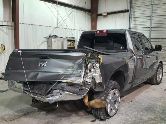 1C6RD6GP9CS138590 - 2012 DODGE RAM 1500 S GRAY photo 4