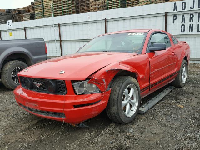 1ZVFT80N575341139 - 2007 FORD MUSTANG RED photo 2