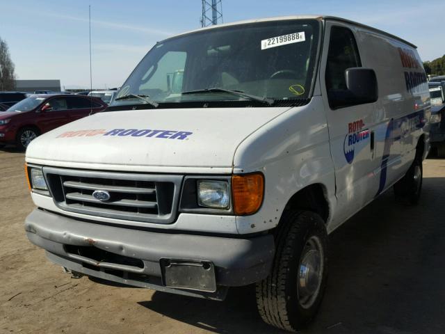 1FTNE24L45HB40830 - 2005 FORD ECONOLINE WHITE photo 2