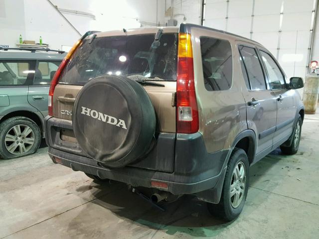 JHLRD788X2C032733 - 2002 HONDA CR-V EX GOLD photo 4