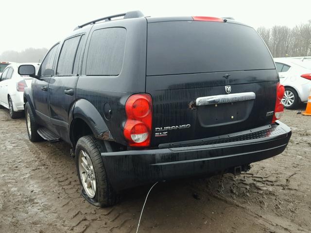 1D4HB48256F118127 - 2006 DODGE DURANGO SL BLACK photo 3