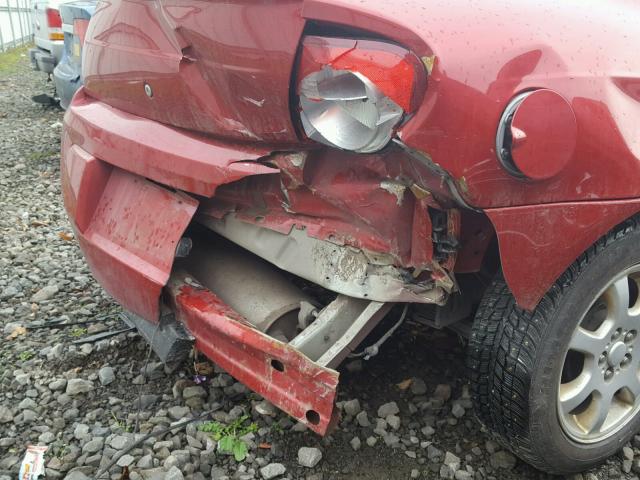 1B3ES56CX4D601981 - 2004 DODGE NEON SXT RED photo 9