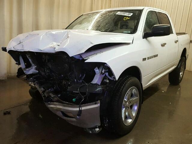 1C6RD7LTXCS174930 - 2012 DODGE RAM 1500 S WHITE photo 2