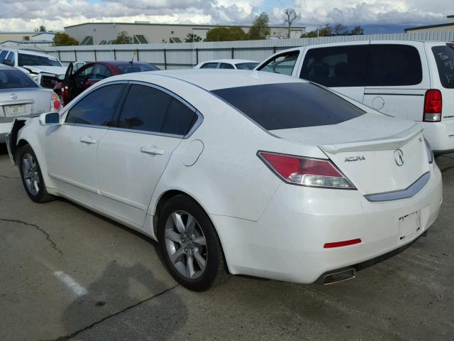 19UUA8F21CA023115 - 2012 ACURA TL WHITE photo 3