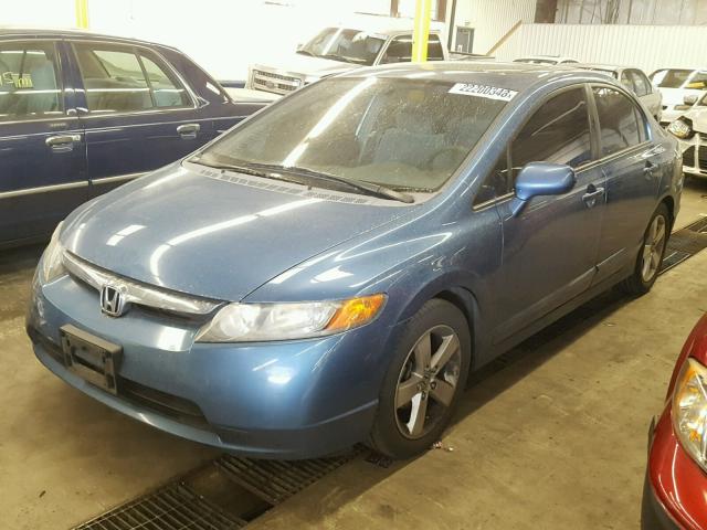 1HGFA15808L103183 - 2008 HONDA CIVIC EX 蓝色 照片 2