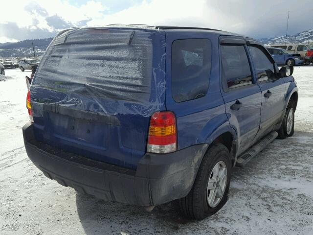 1FMYU92ZX7KB52806 - 2007 FORD ESCAPE XLS BLUE photo 4