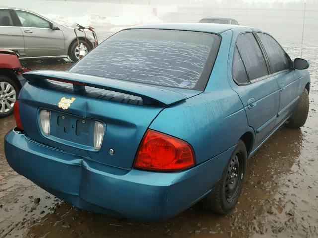 3N1CB51D94L886224 - 2004 NISSAN SENTRA 1.8 BLUE photo 4