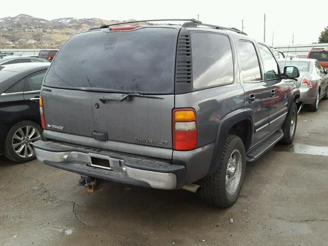 1GNEK13T71R129739 - 2001 CHEVROLET TAHOE K150 GRAY photo 4