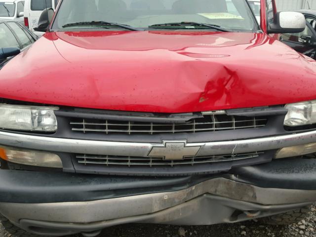 1GCEK19T12Z333311 - 2002 CHEVROLET SILVERADO RED photo 7