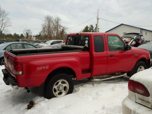 1FTZR15V2YPB77708 - 2000 FORD RANGER SUP RED photo 4