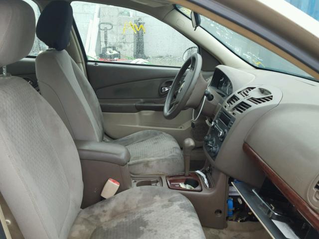 1G1ZS51886F119450 - 2006 CHEVROLET MALIBU LS GOLD photo 5