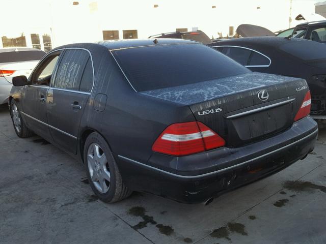 JTHBN36F040142487 - 2004 LEXUS LS 430 BLACK photo 3