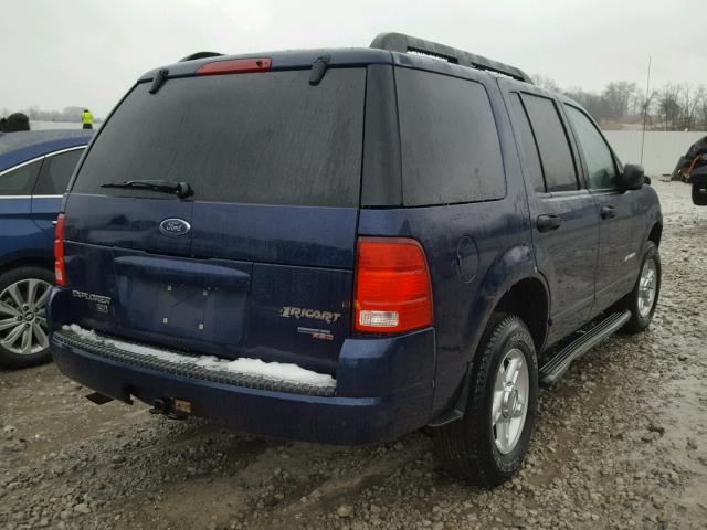 1FMZU73K85UA50741 - 2005 FORD EXPLORER X BLUE photo 4