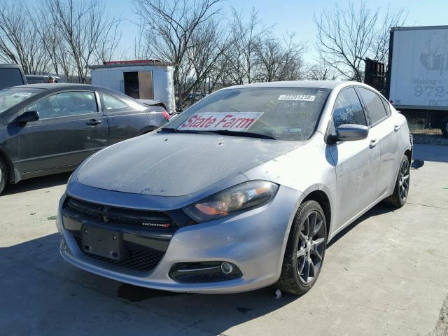 1C3CDFBB0FD404294 - 2015 DODGE DART SXT GRAY photo 2