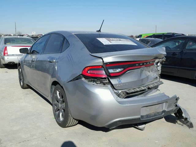 1C3CDFBB0FD404294 - 2015 DODGE DART SXT GRAY photo 3