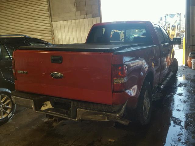 1FTPW14V16KD21518 - 2006 FORD F150 SUPER RED photo 4