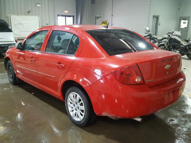 1G1AB5F51A7123273 - 2010 CHEVROLET COBALT LS RED photo 3