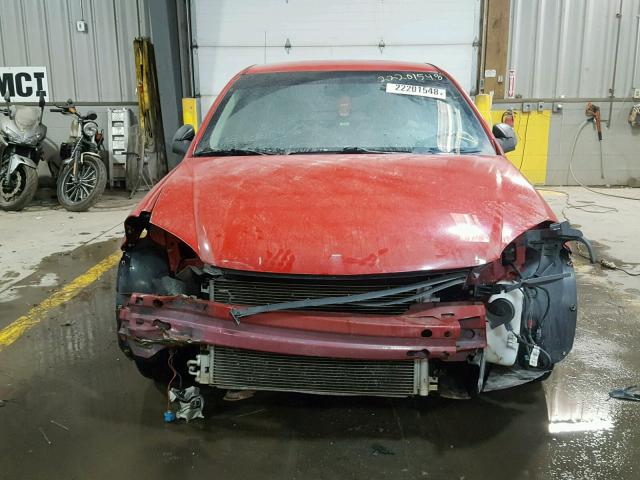 1G1AB5F51A7123273 - 2010 CHEVROLET COBALT LS RED photo 9