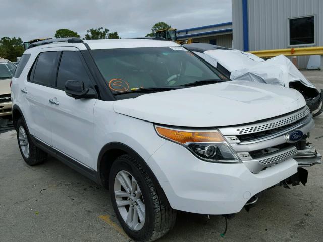 1FM5K7D89DGA08891 - 2013 FORD EXPLORER X WHITE photo 1