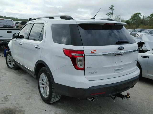 1FM5K7D89DGA08891 - 2013 FORD EXPLORER X WHITE photo 3